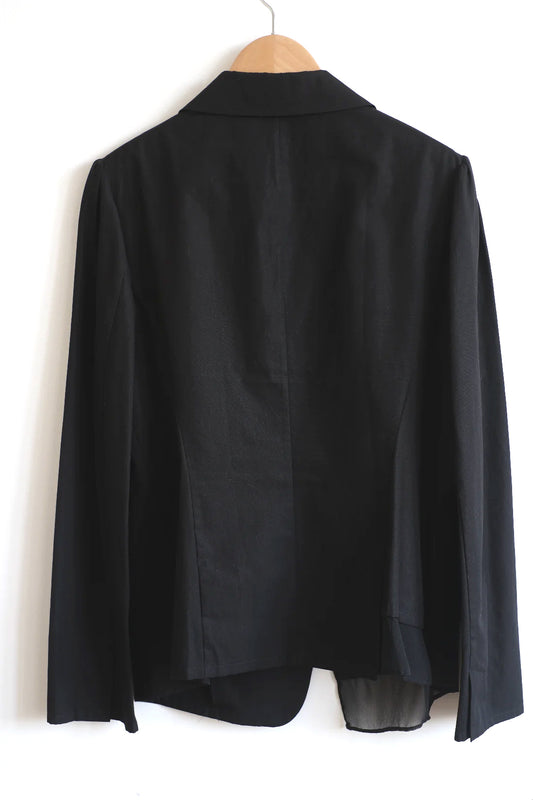Yohji Yamamoto + Noir - Asymetrical light jacket