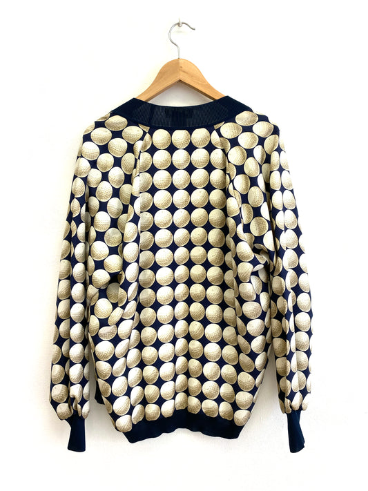 Hermès - Golf print cardigan