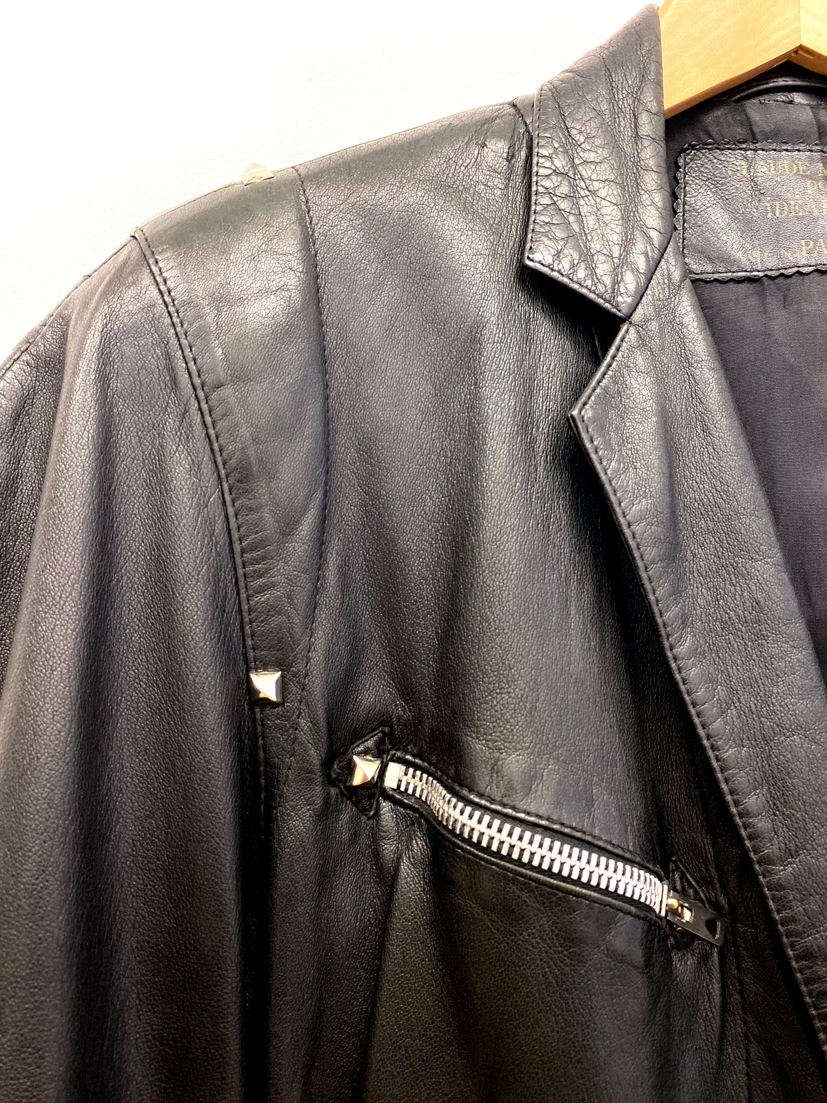 Claude Montana pour Idéal Cuir - Structured-shoulder jacket