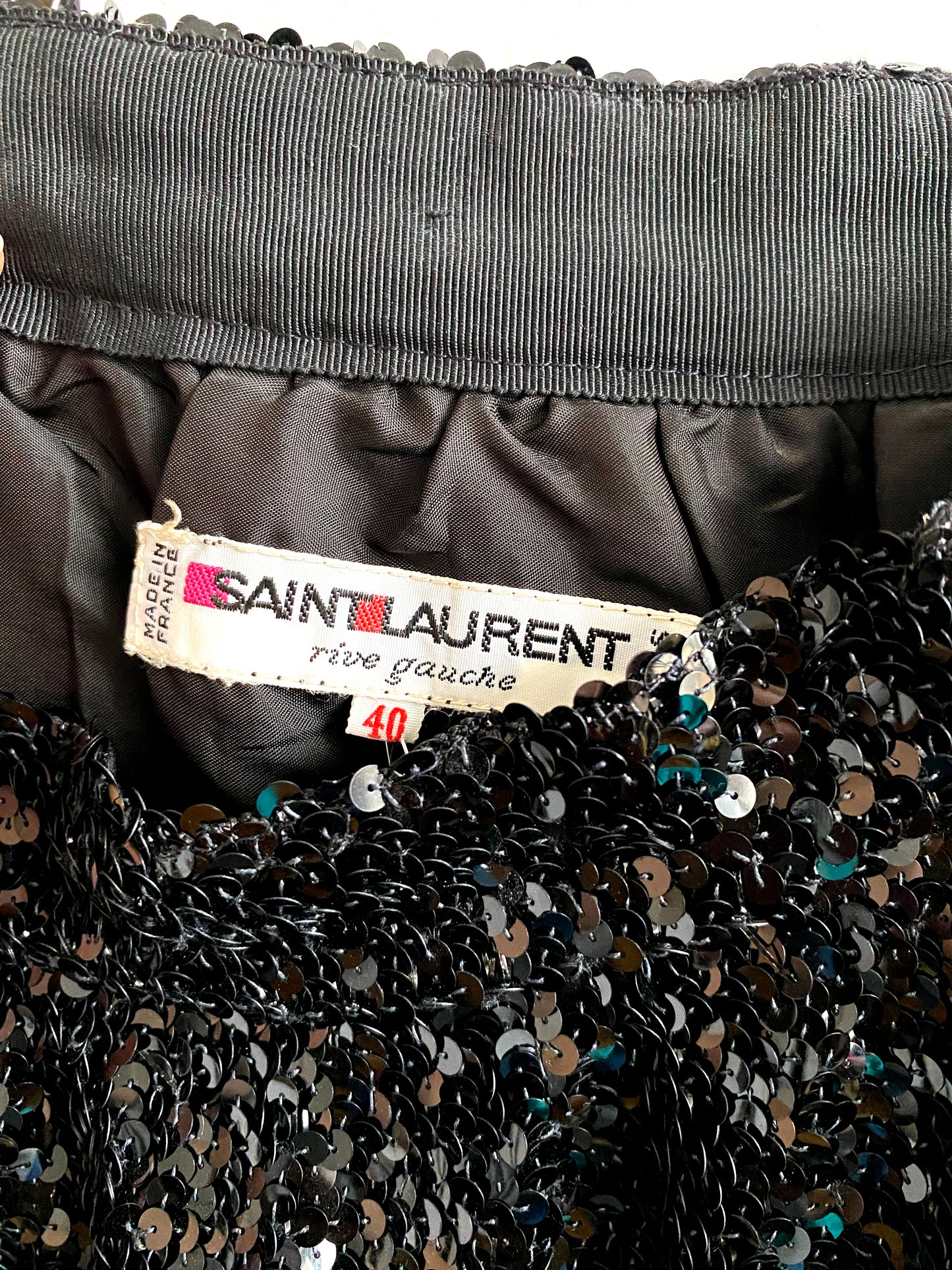 Saint Laurent rive gauche - Sequined skirt