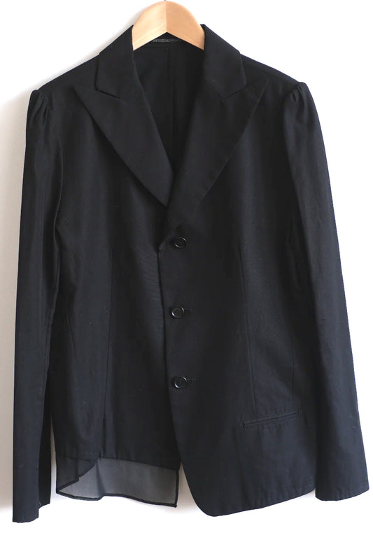 Yohji Yamamoto + Noir - Asymetrical light jacket