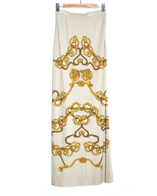 Hermès - Flared long skirt