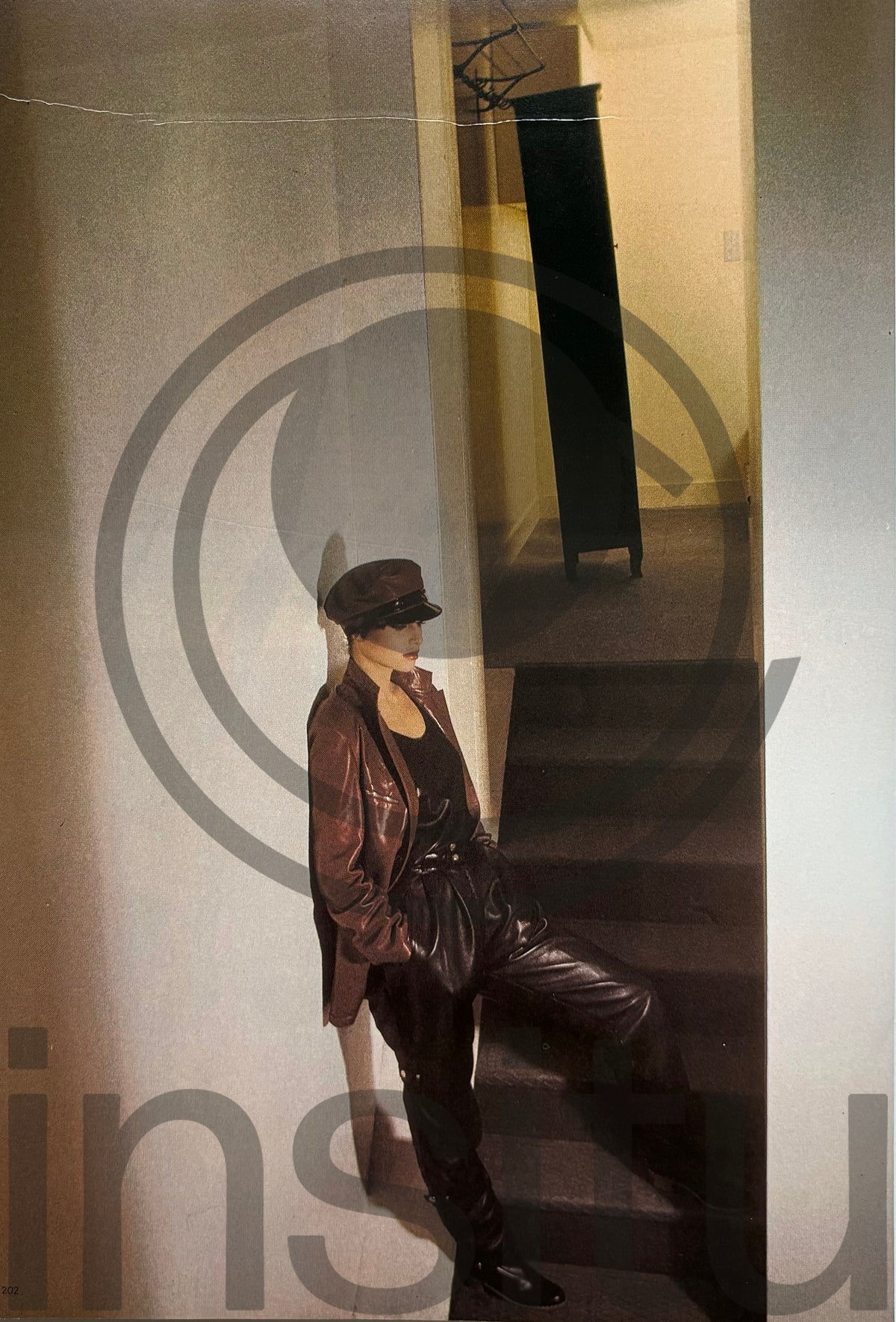 Claude Montana pour Idéal Cuir - Structured-shoulder jacket