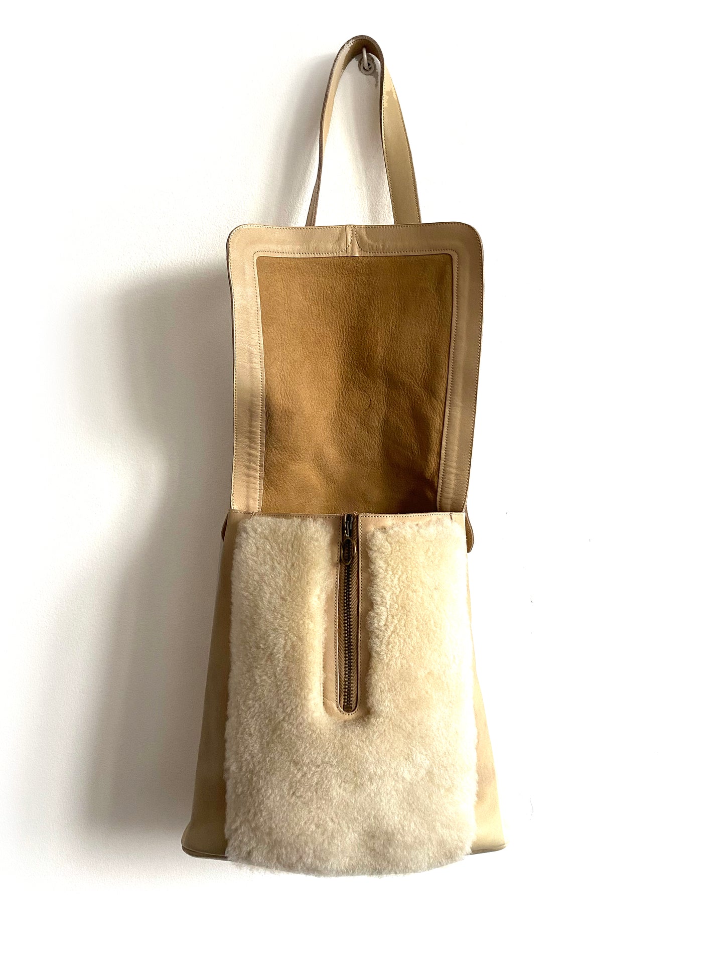 Charles Jourdan - Sheepskin bag c.1970