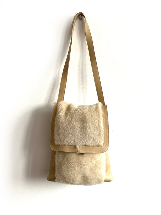 Charles Jourdan - Sheepskin bag c.1970