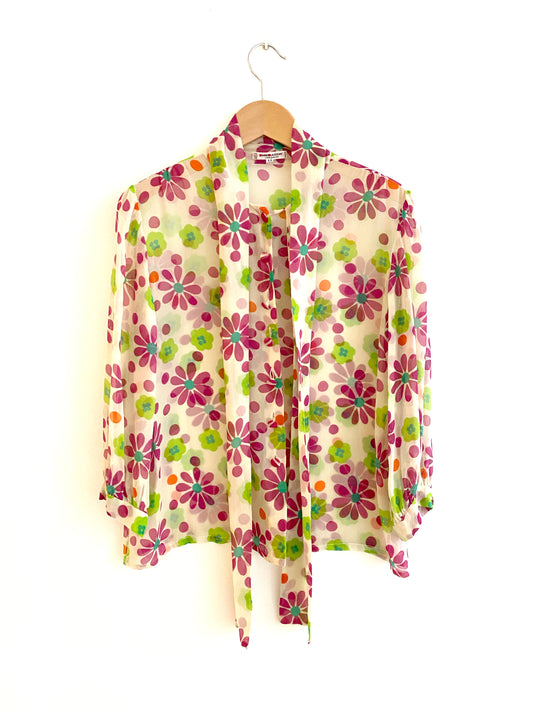 Saint Laurent rive gauche - Mousseline blouse