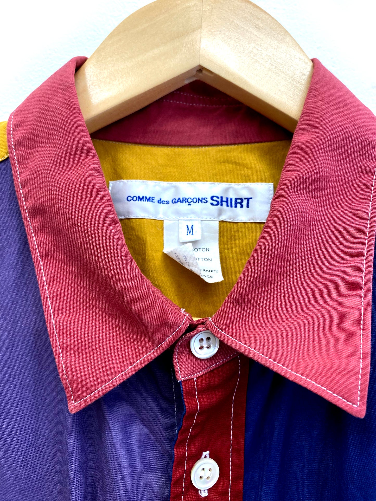 Comme des Garçons Shirt - Color block shirt