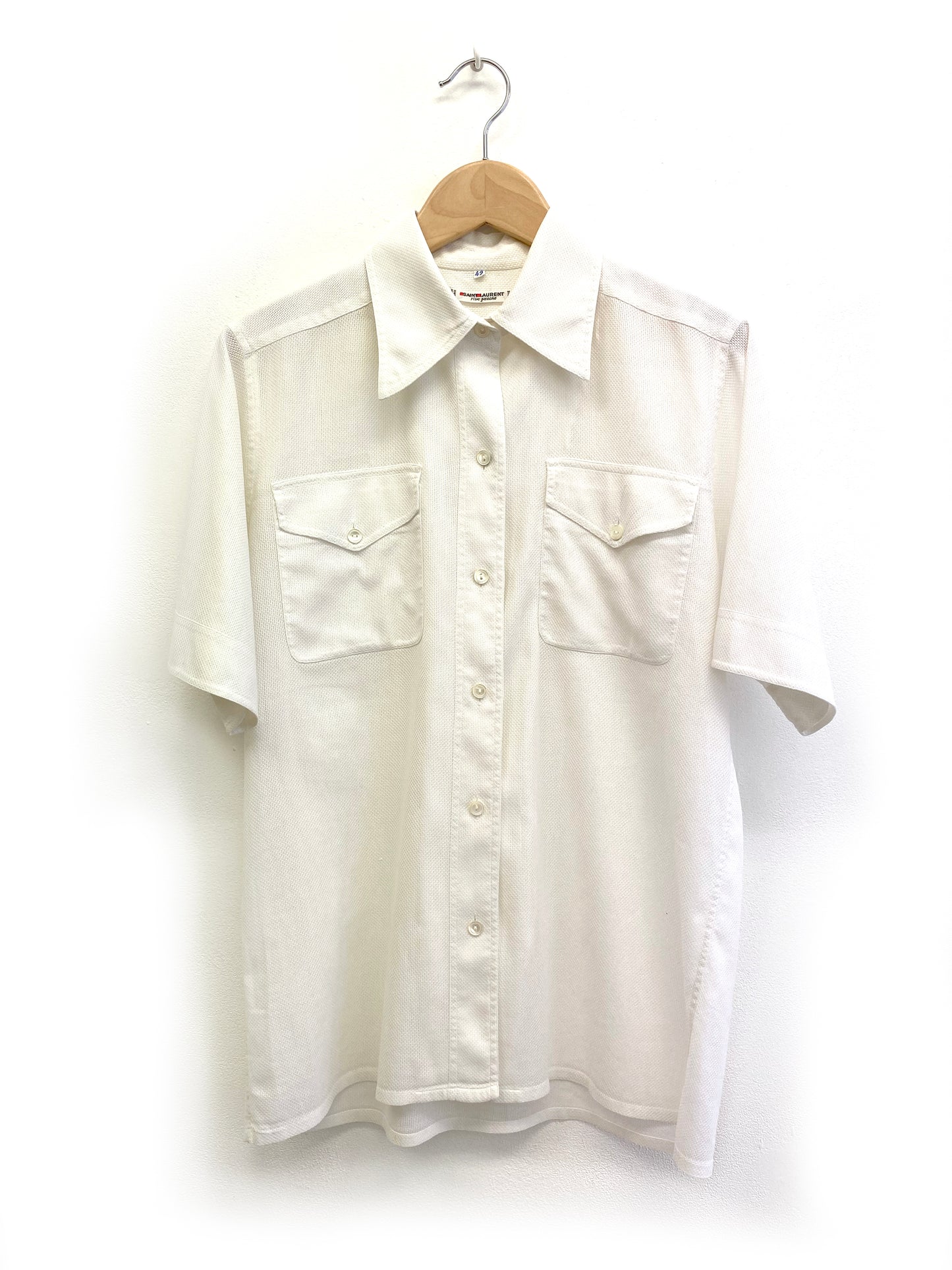 Saint Laurent rive gauche - Cotton piqué shirt