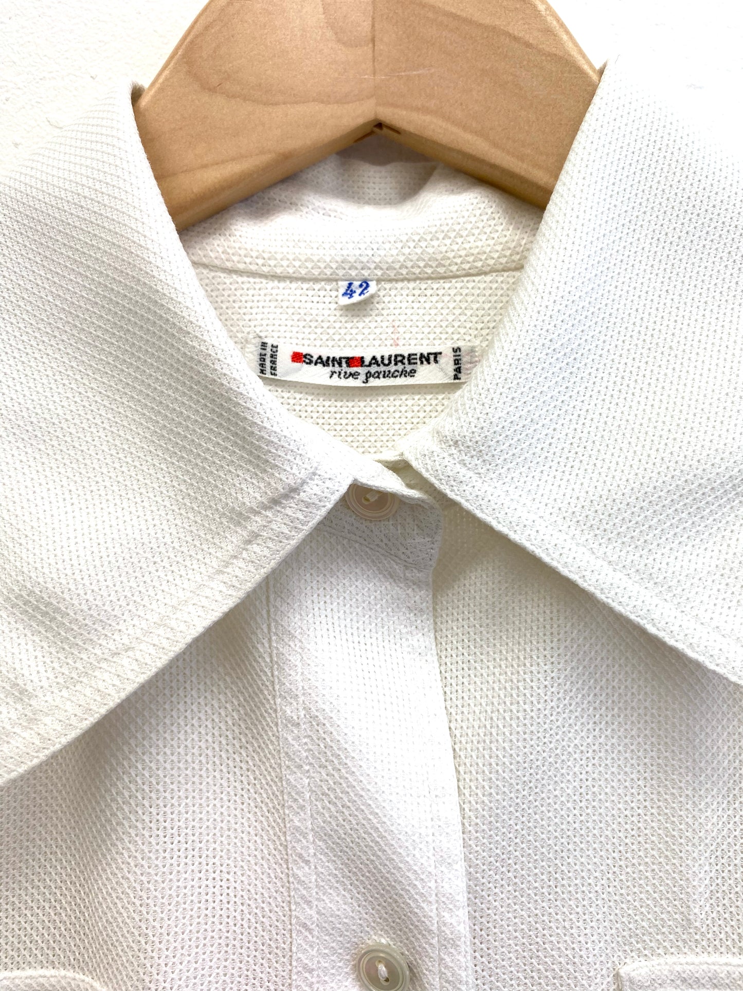 Saint Laurent rive gauche - Cotton piqué shirt