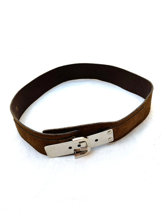 L'Aiglon - Metal plate buckle belt