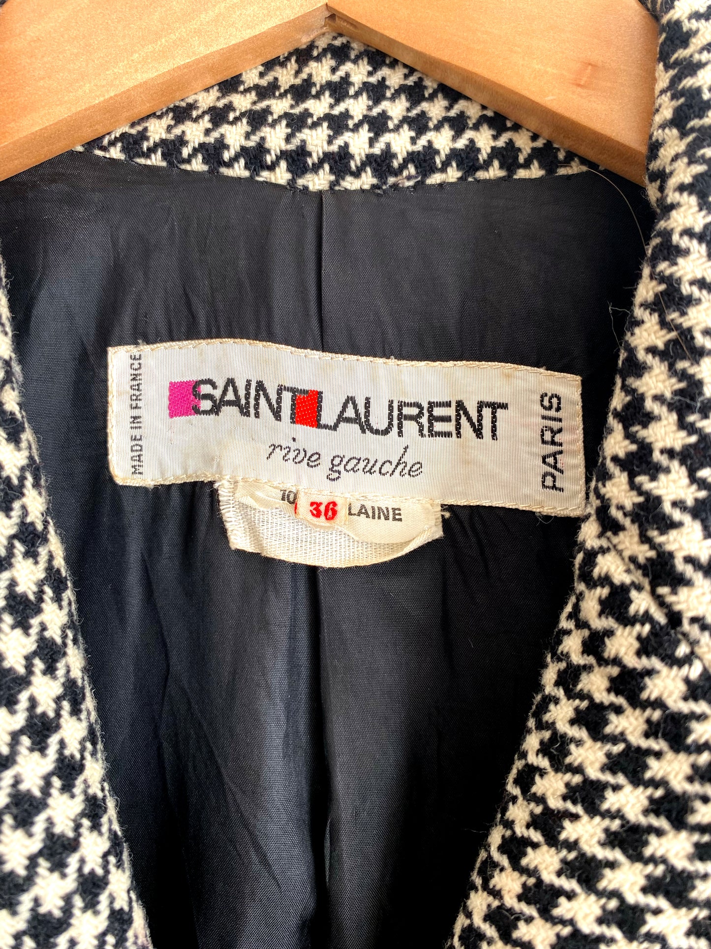 Saint Laurent rive gauche - Houndstouth blazer