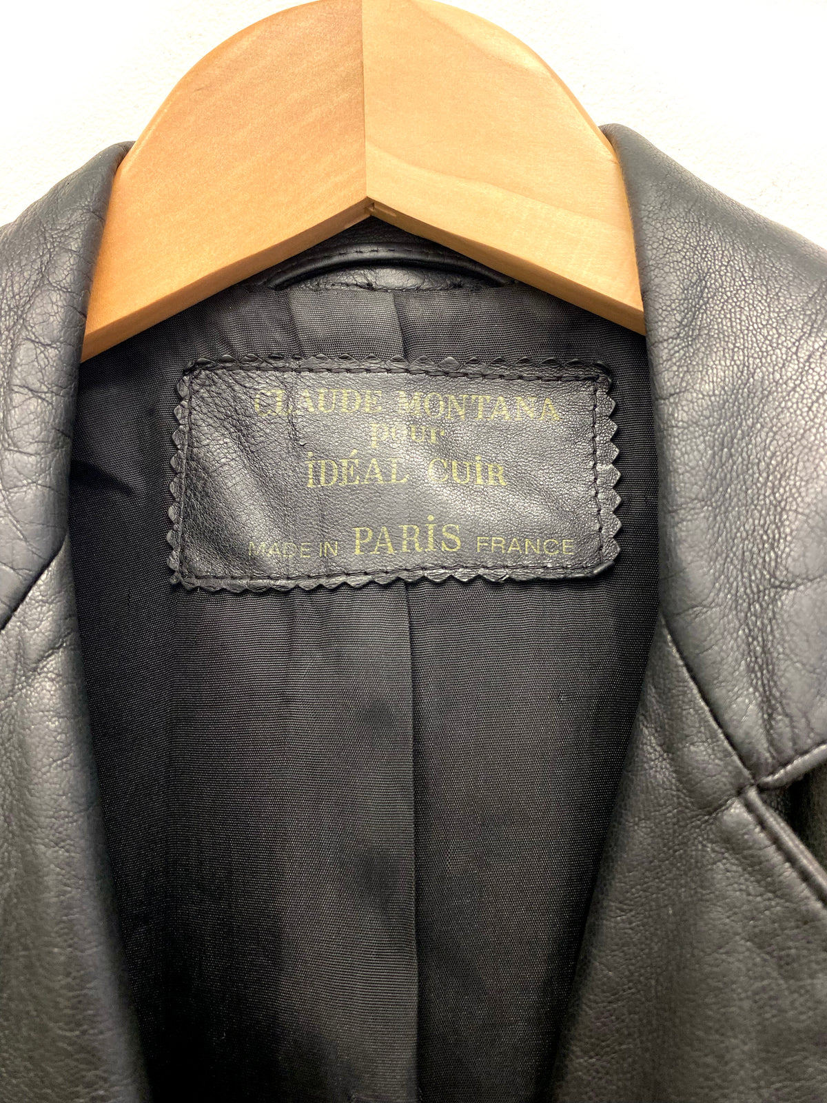 Claude Montana pour Idéal Cuir - Structured-shoulder jacket