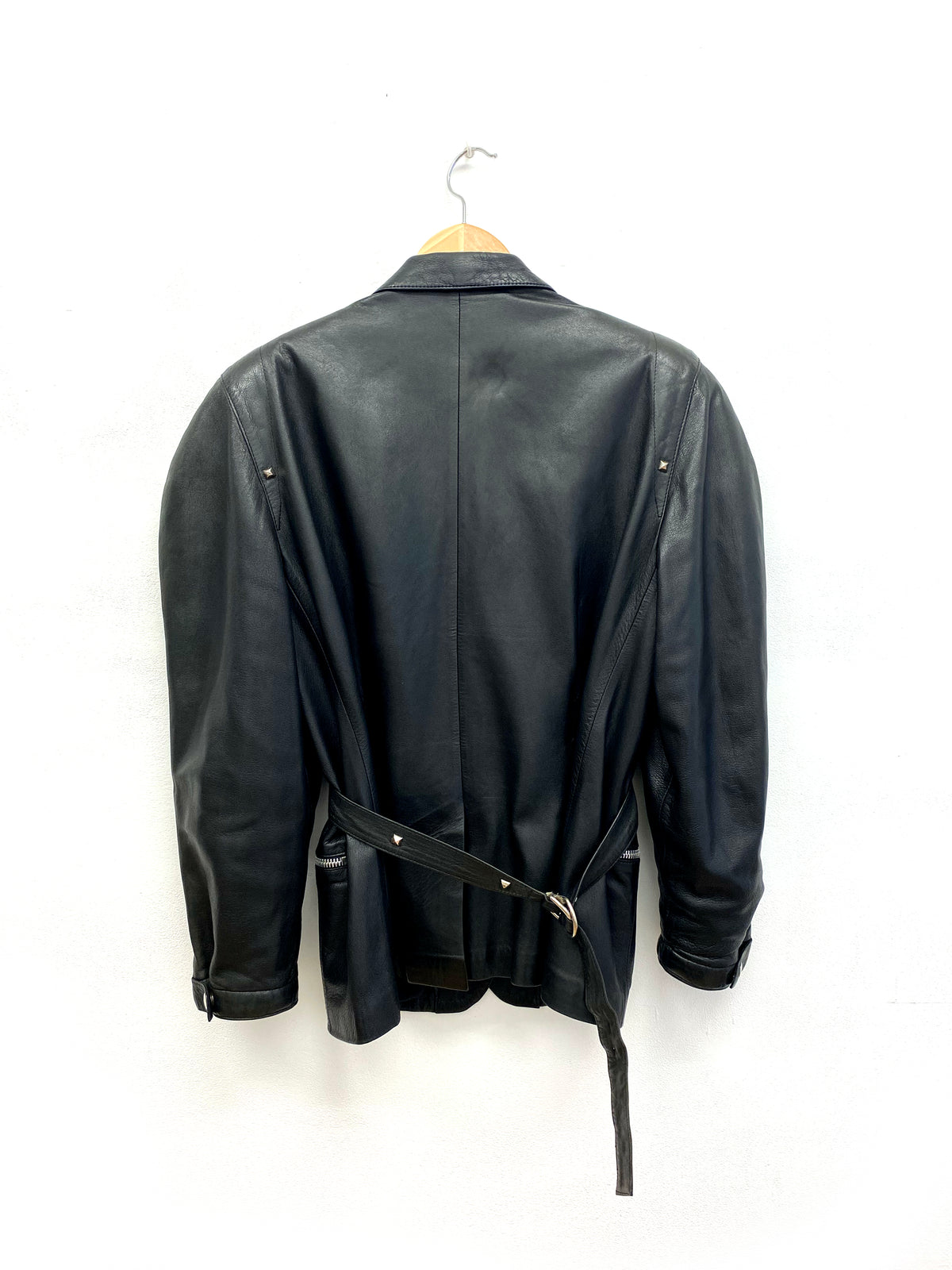 Claude Montana pour Idéal Cuir - Structured-shoulder jacket