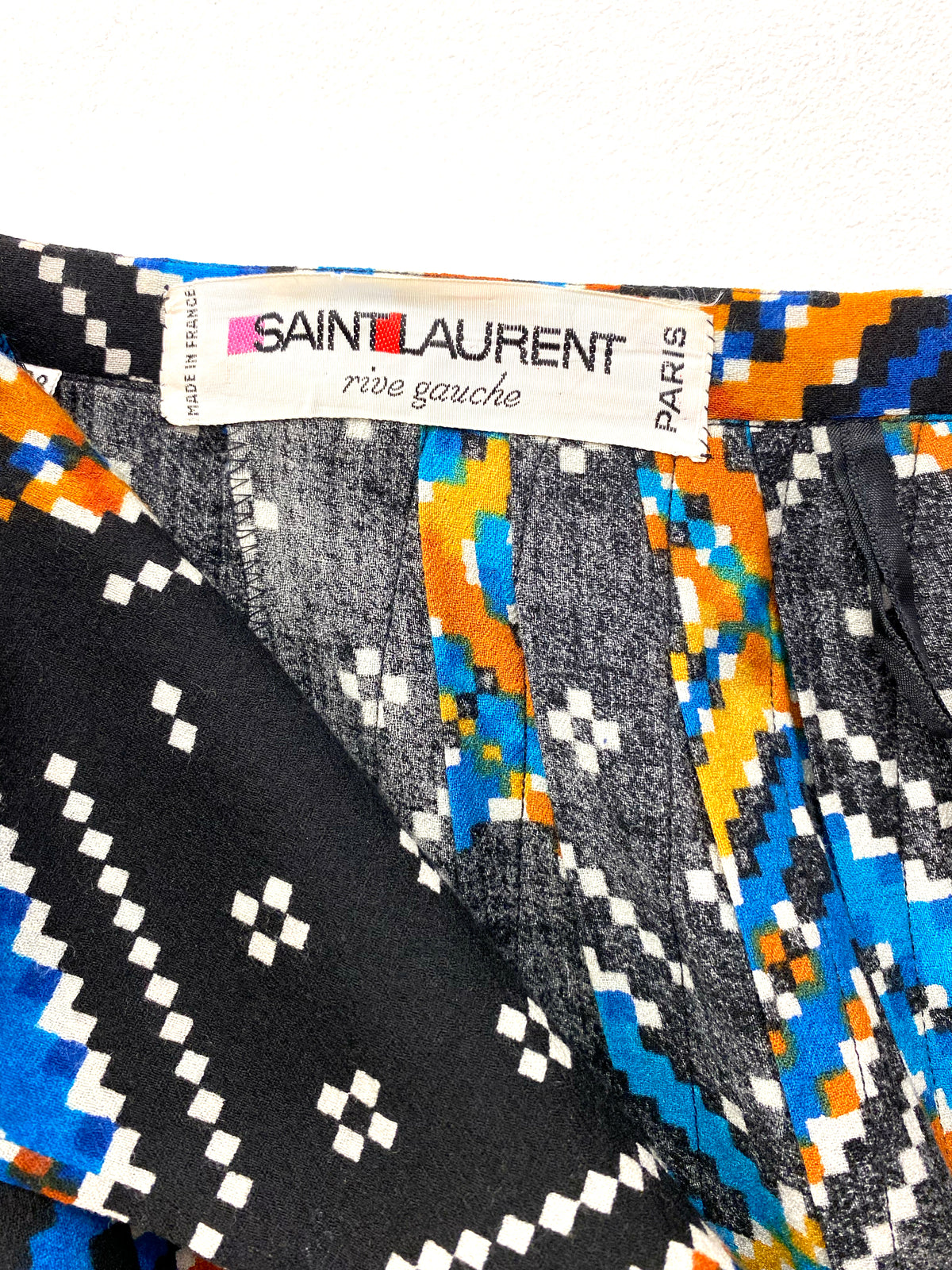 Saint Laurent rive gauche - Printed kilt