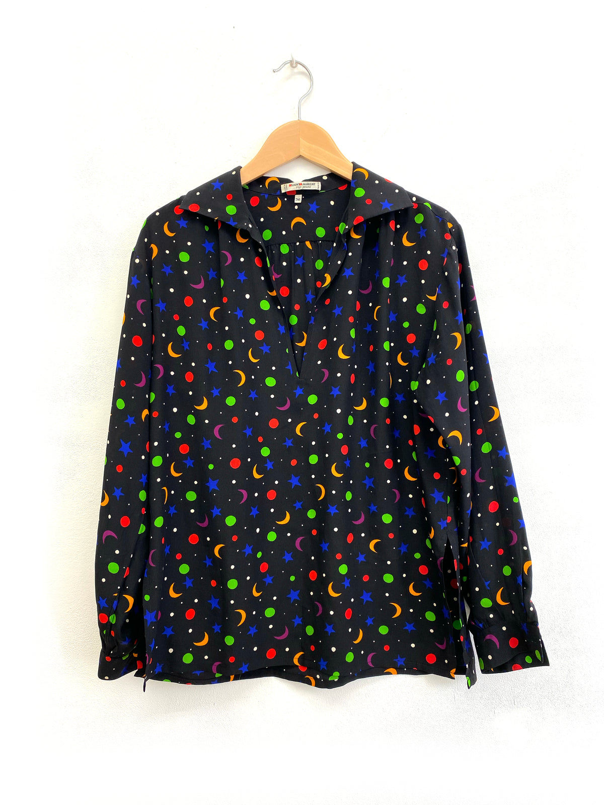 Saint Laurent rive gauche - Moon and star blouse