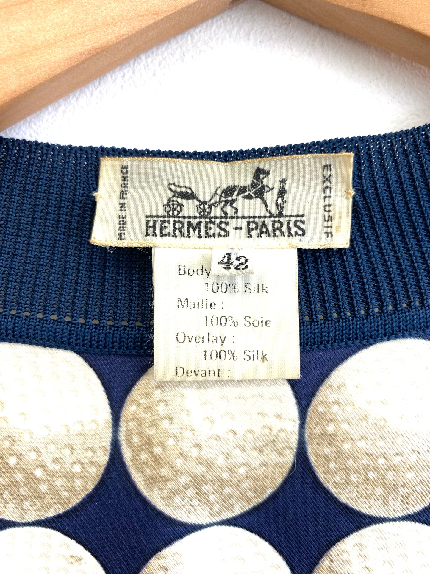 Hermès - Golf print cardigan