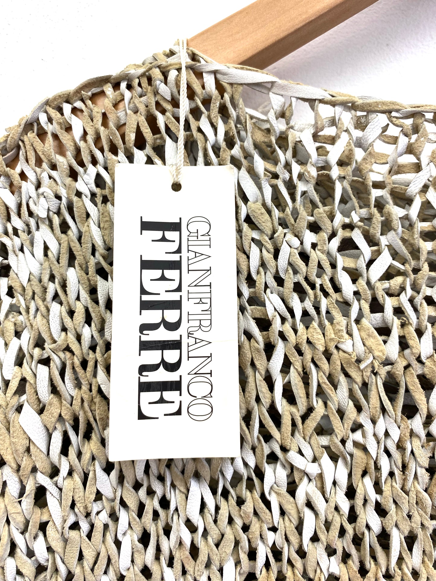 Gianfranco Ferré - Knitted leather top
