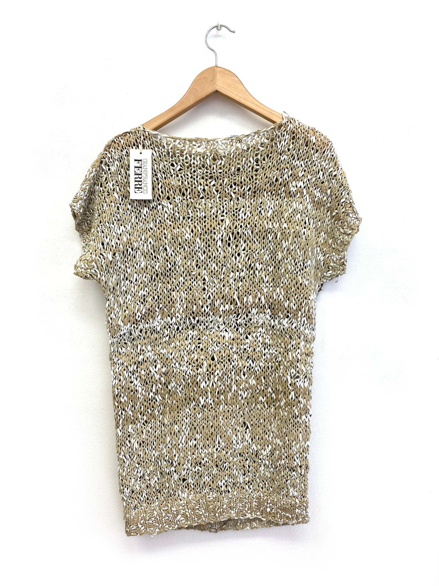 Gianfranco Ferré - Knitted leather top