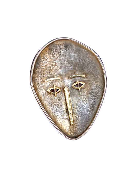 Anonyme - Silver and gold pendant