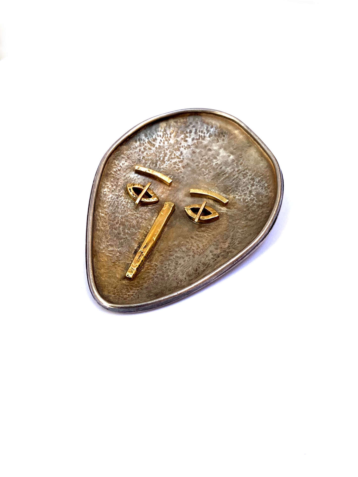 Anonyme - Silver and gold pendant