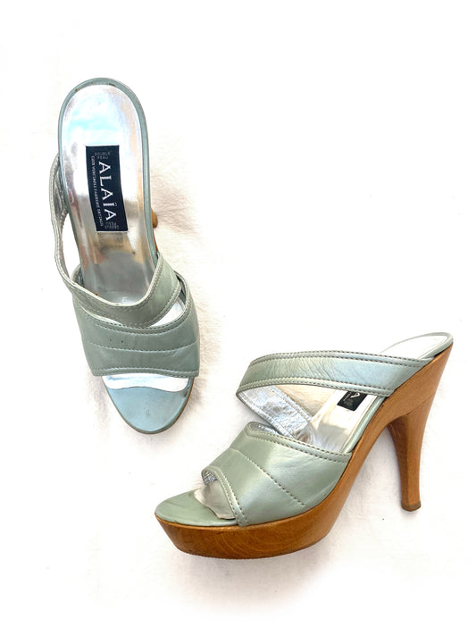 Alaïa - Pearly mules