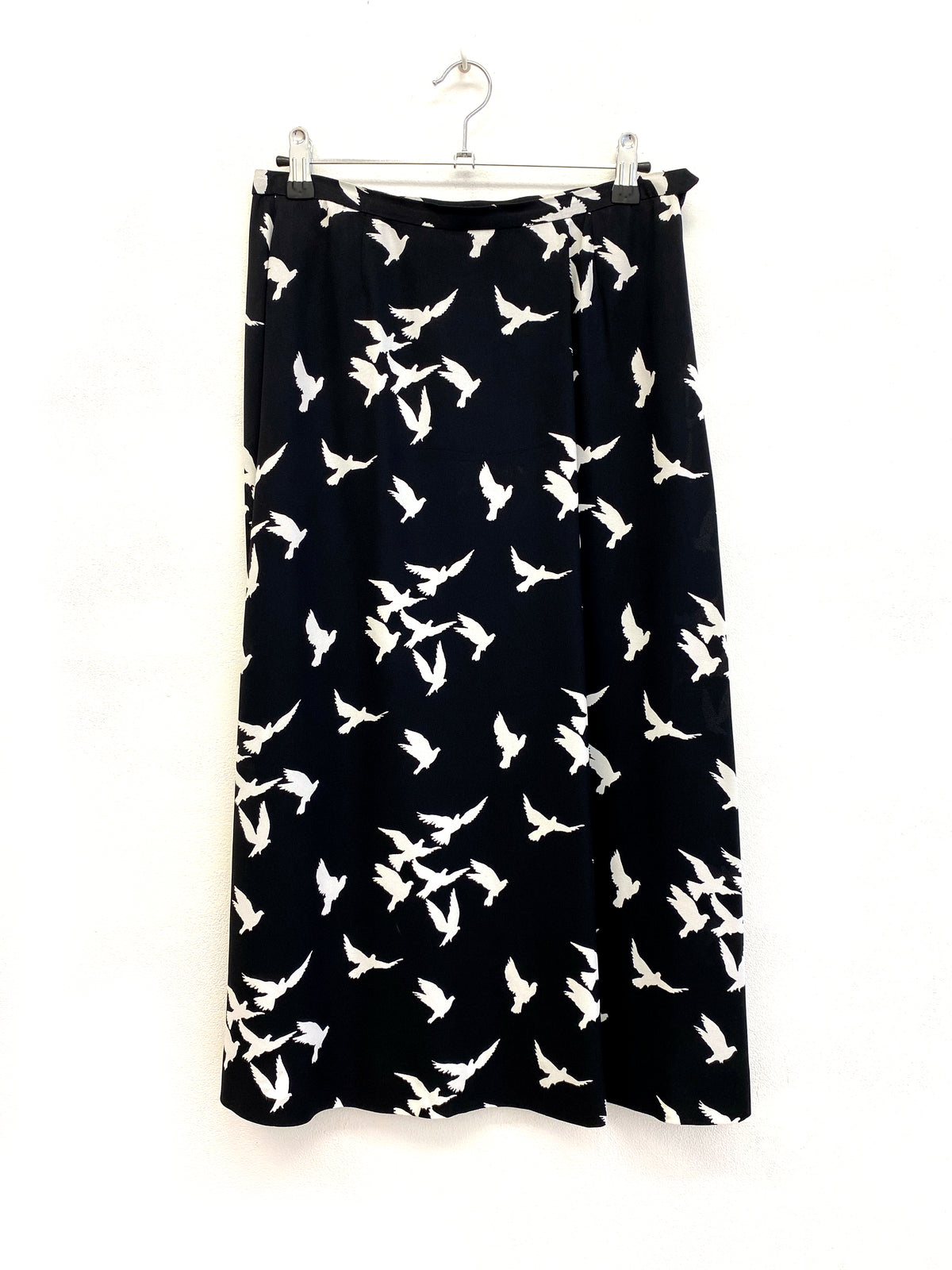 Saint Laurent rive gauche - Swallow-print skirt