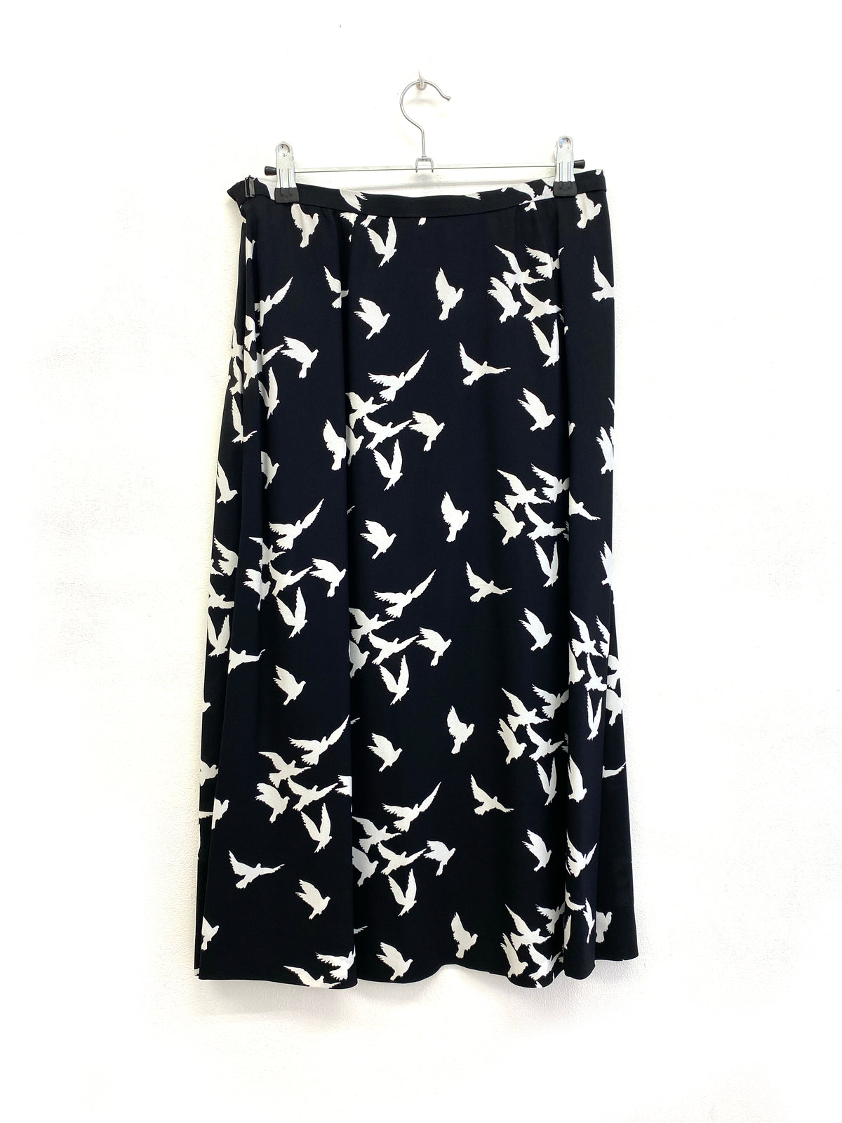 Saint Laurent rive gauche - Swallow-print skirt