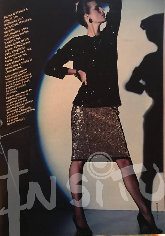 Saint Laurent rive gauche - Sequined skirt