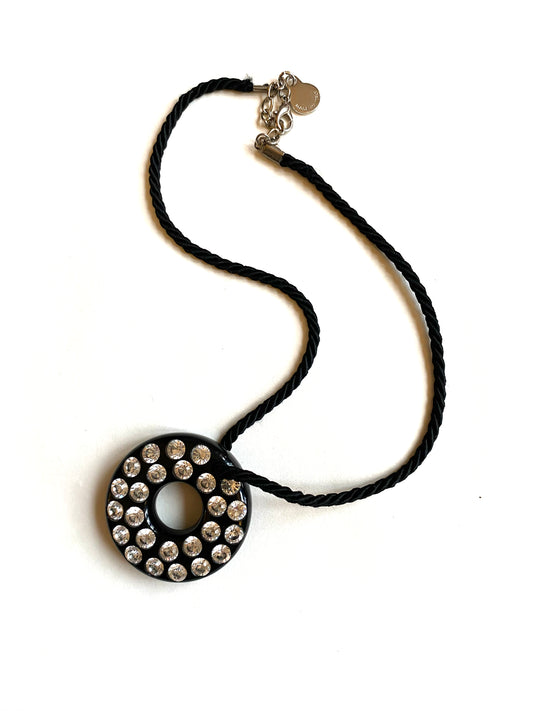 Emporio Armani - Cord and resin necklace