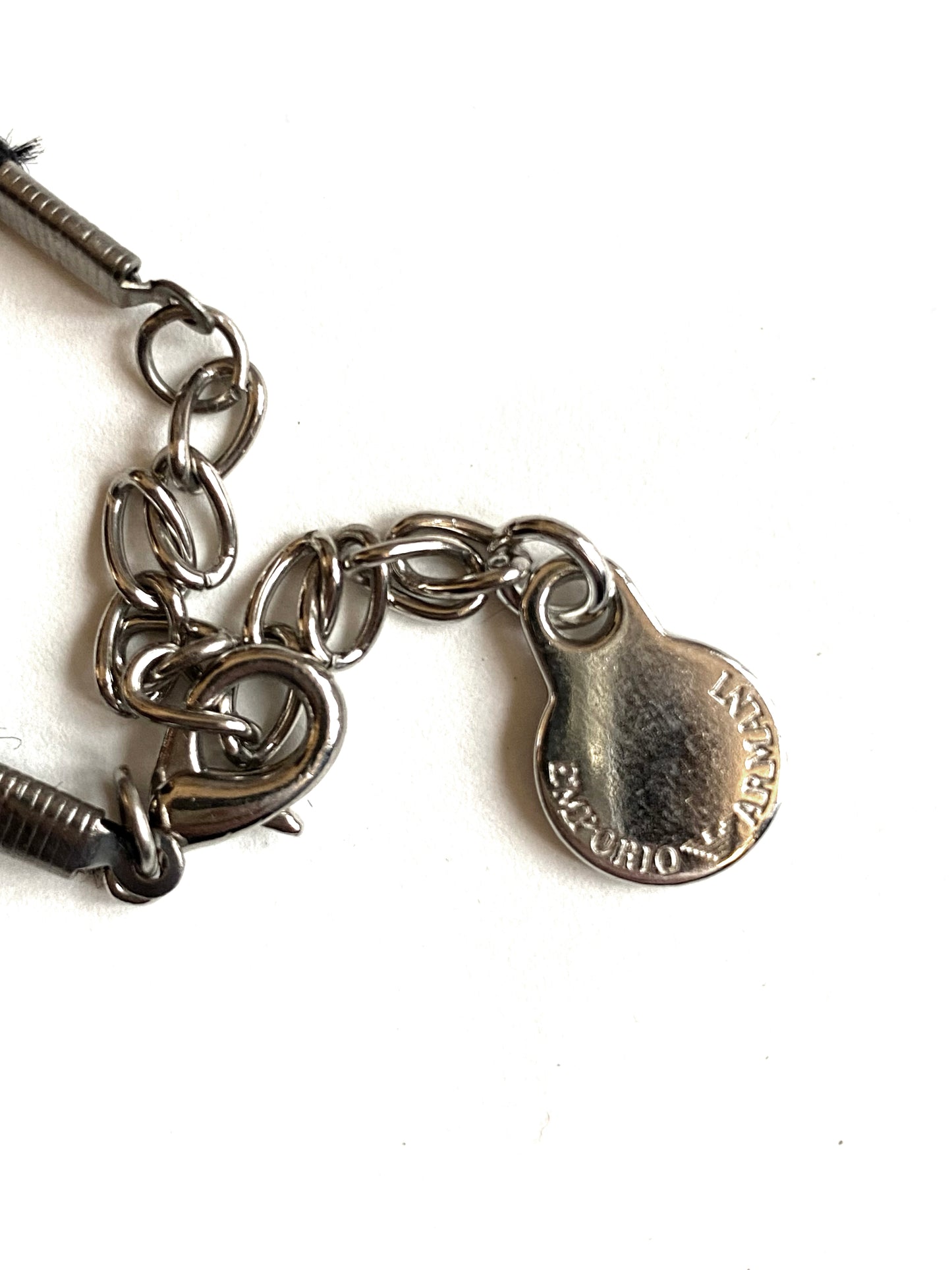 Emporio Armani - Cord and resin necklace