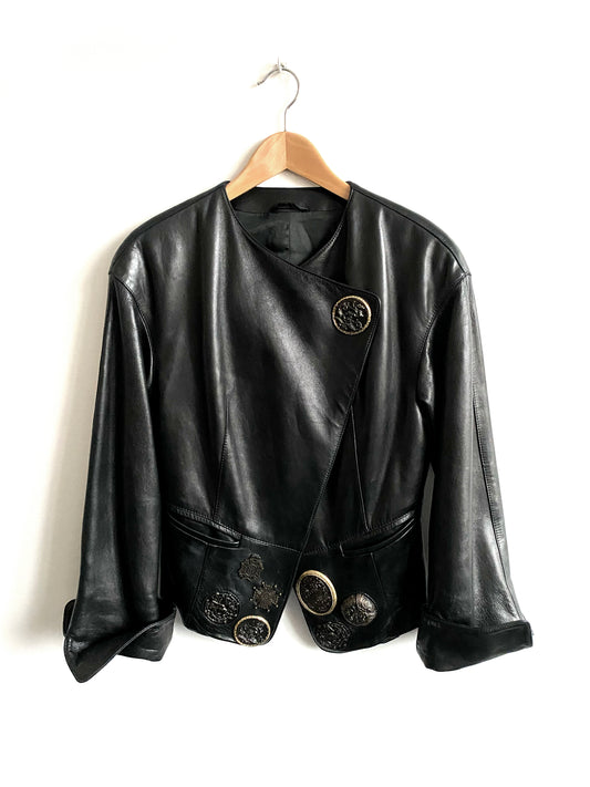 Gianfranco Ferré - Adorned leather jacket