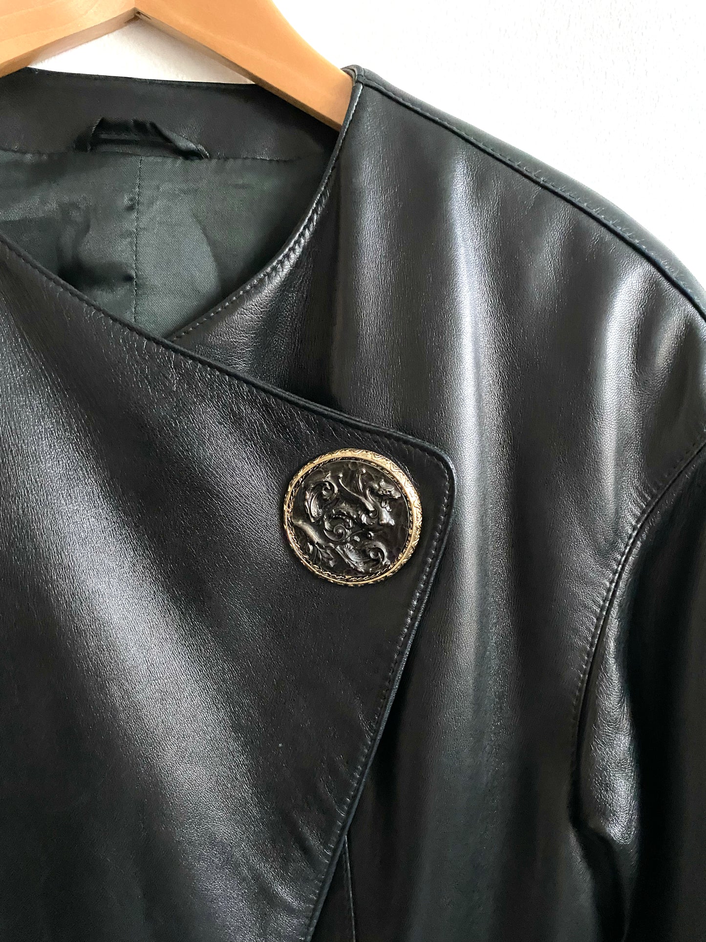 Gianfranco Ferré - Adorned leather jacket