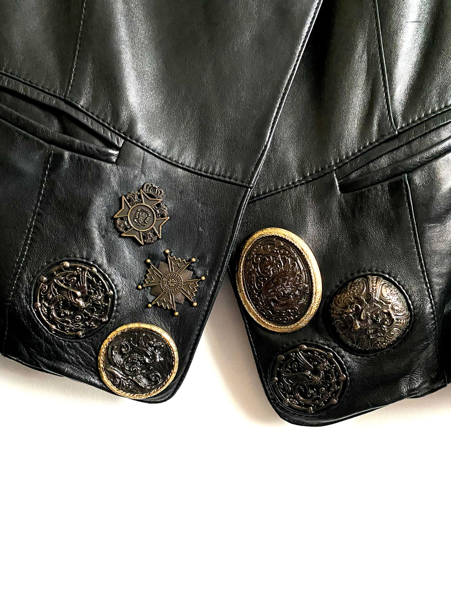 Gianfranco Ferré - Adorned leather jacket