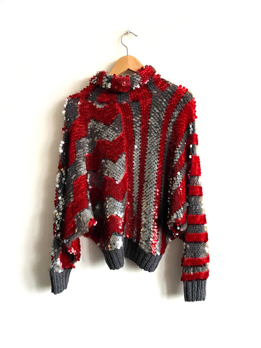 Enrico Coveri - Sequined turtleneck sweater