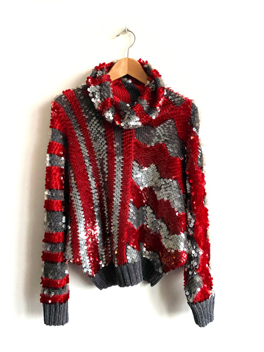 Enrico Coveri - Sequined turtleneck sweater