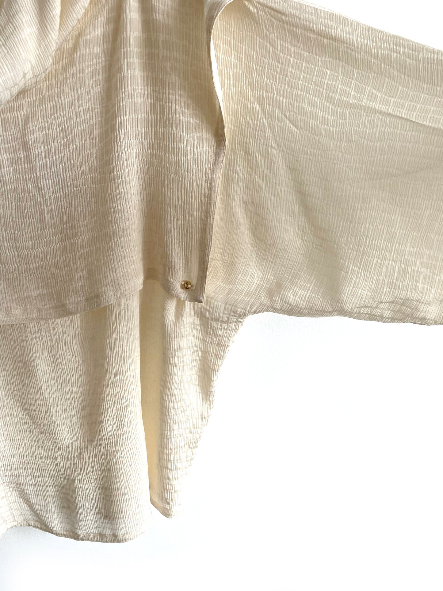 Giani Versace - Embossed silk blouse