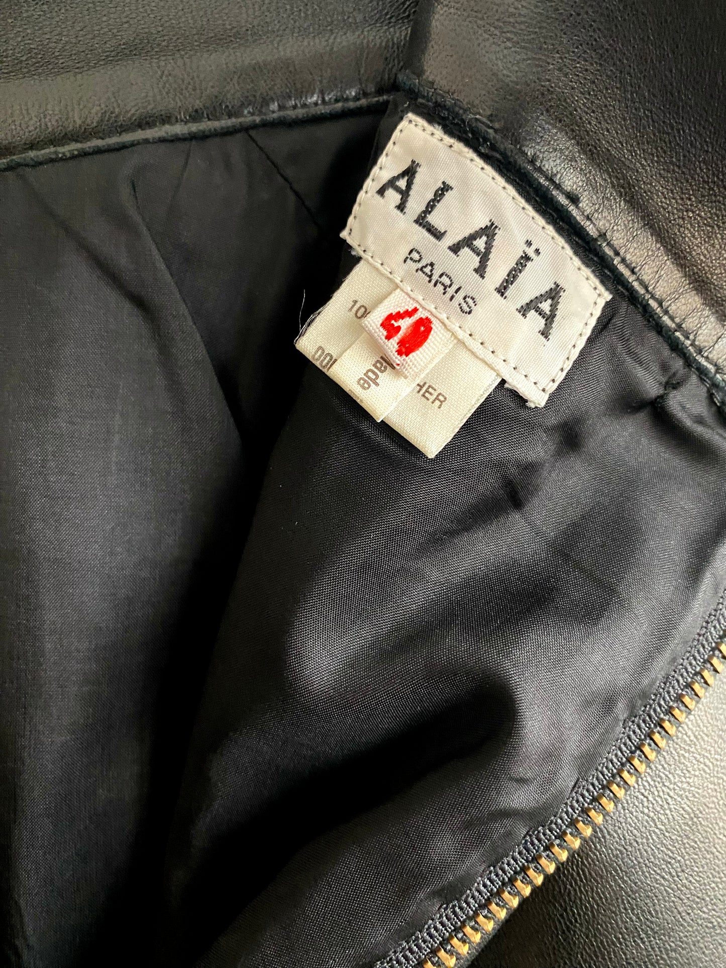 Alaïa - Leather skirt